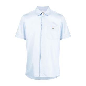 Vivienne Westwood Heren, Overhemden, Blauw, Maat: M Katoen