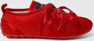 Simone Rocha Ballerina Grip Trainer in camoscio e raso con fiocchi
