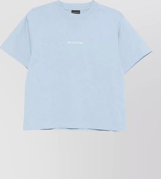 Balenciaga cotton logo print medium fit t-shirt