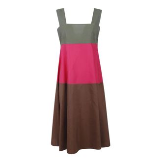 Marni Midi Dresses, female, Multicolor, Size: 2XS Colourblock Dress