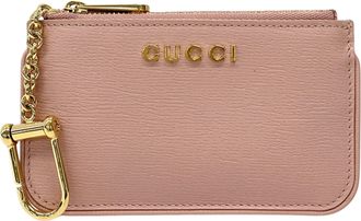 Gucci Pink Leather Coin Purse/Coin Case (Pre-Owned)
