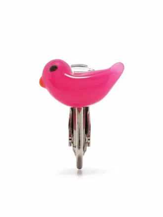 Dsquared2 bird-bead earring - men - Brass/Resin/Tin - One Size - Pink