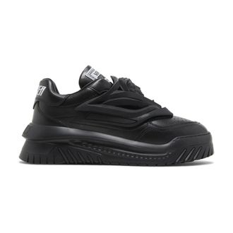 Versace Sneakers, male, Black, Size: 10 US V Allover Greca Sneakers