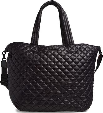 MZ Wallace Deluxe Large Metro Tote in Black 2 at Nordstrom