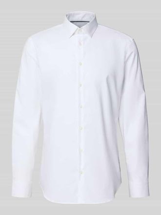 Jake*s Super Slim Fit Businesshemd mit Kentkragen in Weiss, Gr&ouml;&szlig;e 35/36