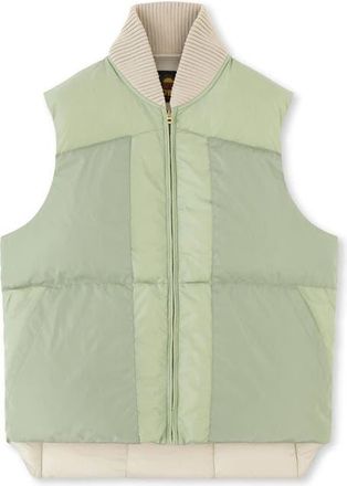 Fortela Yellow Down Vest in Light Green at Nordstrom, Size 54 Eu