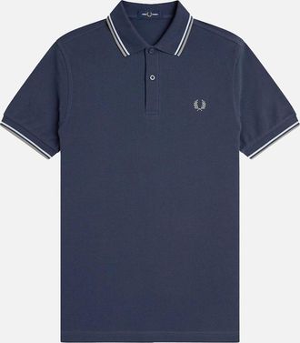 Fred Perry Mens Fred Perry Twin Tipped Fred Perry Polo Shirt - Navy - Size: 38