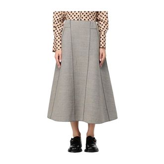 Moschino Gonna Evita - Dames - Rokken - Grijs - Maat: M Zijde