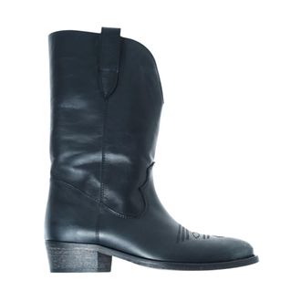 Via Roma 15 Cowboy Boots, female, Black, Size: 8 US Texano 3381