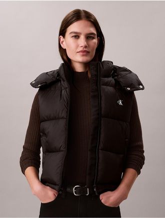 Calvin Klein Jeans Calvin Klein Womens Midweight Puffer Vest - Black - XL