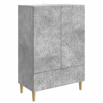 vidaXL Aparador Gris Hormig&oacute;n 66 X 34,5 X 95 Cm Madera De Ingenier&iacute;a Vidaxl