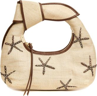 Poolside Poolside The Josie Starfish Straw Hobo Bag