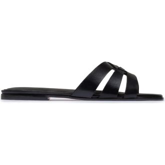 Bernardo Oxford Flat Sandal in Black at Nordstrom, Size 7.5