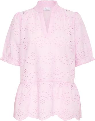 Saint Tropez Geleksa SZ Blouse - Dames - Blouses - Roze - L - Overhemden