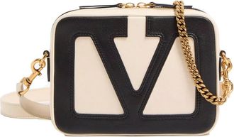 Valentino Garavani Womens Viva Superstar Bag White Leather Shoulder