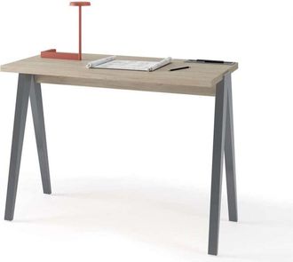 HERDASA Herdasa - Mesa Estudio Mod-629 Acabado Roble/gris, 47x 107 X 78 Cm (fondo X Ancho X Alto)