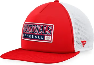 Majestic Mens Majestic Red/White Washington Nationals Foam Trucker Snapback Hat at Nordstrom