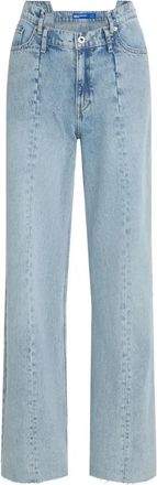 Karl Lagerfeld Straight Jeans - Dames - Regular Fit Jeans - Blauw - W26 L30 - Denim - Jeans