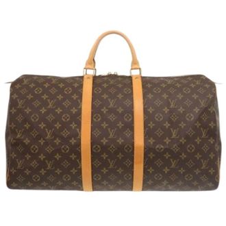 Louis Vuitton Pre-owned Keepall 55 Boston Tas - Heren - Vintage Weekendtas - Bruin - ONE Size - Vintage