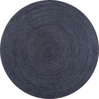Jonathan Y Designs Zara Braided Coastal Cottage Round Jute Gray Round Area Rug