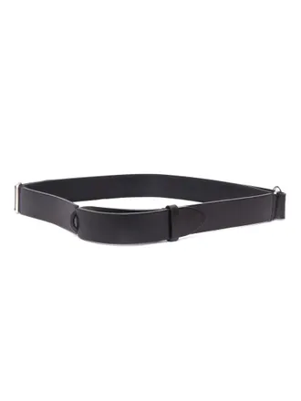 Orciani Brown Calf Leather Belt With Polished Finish