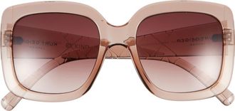 Kurt Geiger 53mm Square Sunglasses in Crystal Beige at Nordstrom Rack