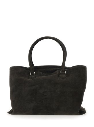 Osoi Womens Brown Suede Shopper With Key Pendant Cow Tote Bags