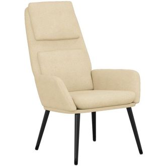 vidaXL Sill&oacute;n De Relax De Tela Color Crema Vidaxl