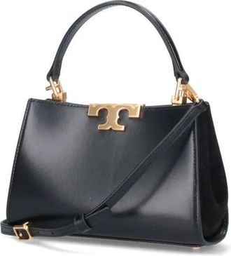 Tory Burch Tory Burch Hobo Bags - Bauletto Mini Eleanor Handbag With Suede Panels - Gr. unisize - in Schwarz - für Damen