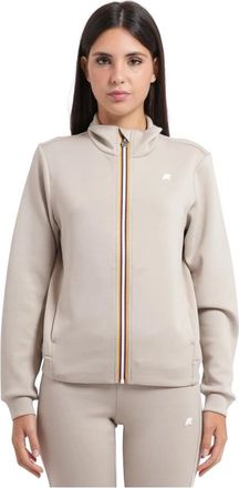 K-Way Hoodies & sweatvesten, Dames, Beige, L, K-way Shirts Beige