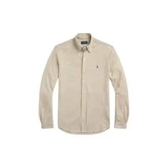 Polo Ralph Lauren Casual Shirts, male, Brown, Size: XS Classic Button-Up Shirt
