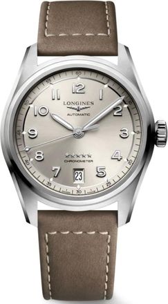 Longines Spirit Automatic Champagne Dial Leather Strap Mens Watch L3.410.4.63.2