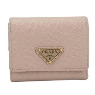 Prada Pre-owned Wallets, female, Beige, Size: ONE SIZE Pre-owned Tri-fold Wallet