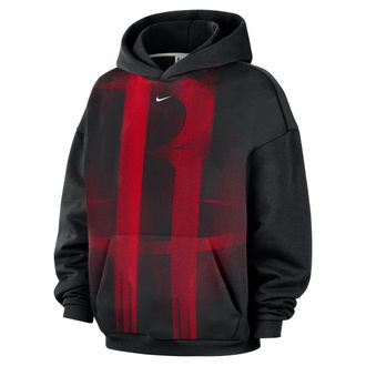 Nike Houston Rockets Standard Issue Nike Mens NBA Fleece Basketball Hoodie in Black | IQ2498-010