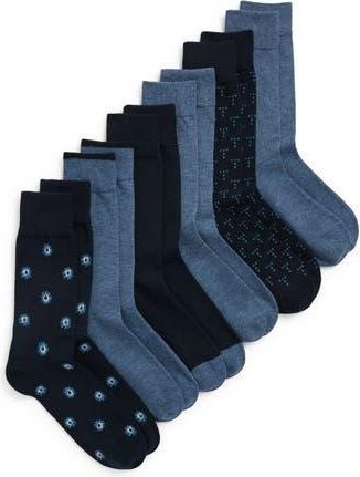 Ted Baker Assorted 6-Pack Crew Dress Socks in Blue at Nordstrom Rack