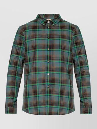 Paul Smith long sleeve button-down shirt with plaid design