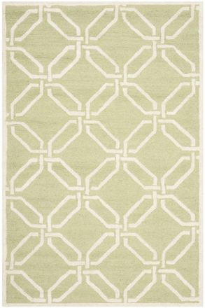 Safavieh Alfombra lana verde/neutrale 122 x 183 cm