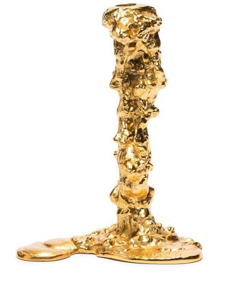 Pols Potten large Drip candle holder - Gold