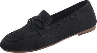 Generic Womens Loafer Shoes Casual Slip On Pumps Shoes Solid Color Lightweight Breathable Classic Stylish Comfy Walking Shoe Work Shopping Black