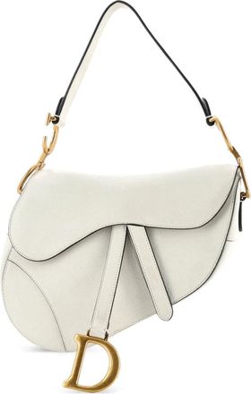 Dior Saddle Handbag Leather Medium shoulder bag - Beige