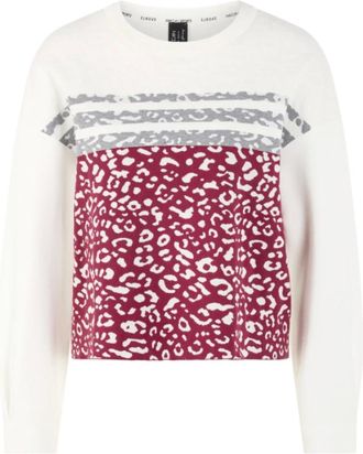 Marc Cain Sweatshirt gebreid in Duitsland - Dames - Truien - Veelkleurig - Maat: XL Katoen