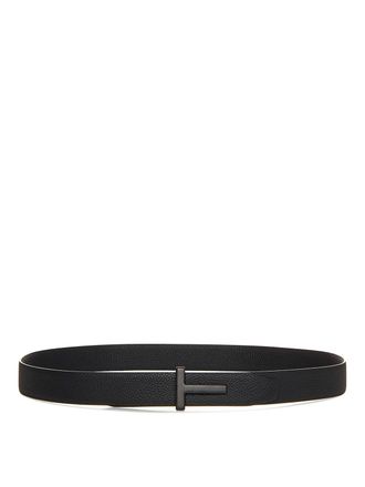 Tom Ford Logo engraved belt