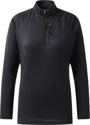 Haglöfs Korp Mid Halfzip Fleecepullover für Damen | schwarz