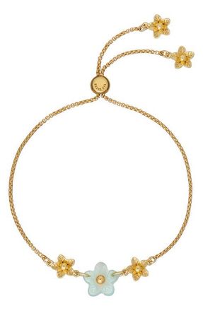 Ted Baker Wileia Flower Slider Bracelet in Gold Tone Mint at Nordstrom
