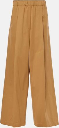 Dries Van Noten Cotton wide-leg pants