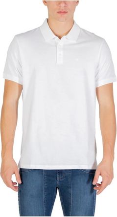 Calvin Klein Jeans SS Classic Monogram Polo - Heren - Polos - Wit - S - Katoen - Tops