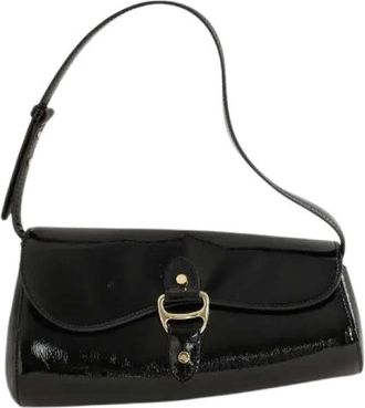 Ralph Lauren Pre-owned Shoulder Bags, female, Black, Size: ONE SIZE Pre-owned Leather Shoulder Bag