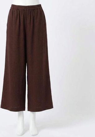 Z Supply Scout Linen Pant In Chocolate Cherry