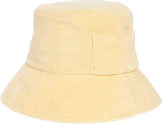 Lack of Color Wave Cotton Terry Cloth Bucket Hat in Yellow at Nordstrom, Size Small