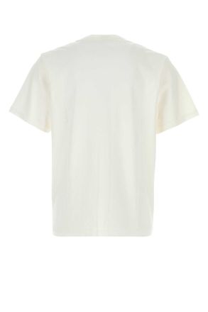 Sporty & Rich Mens White Cotton T-Shirt Whitenavy Exterior Exterior: T-shirts And Polos